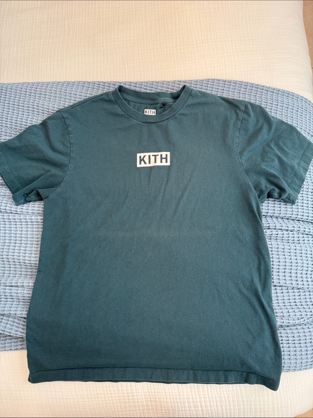 Kith Teal Box Logo Tee